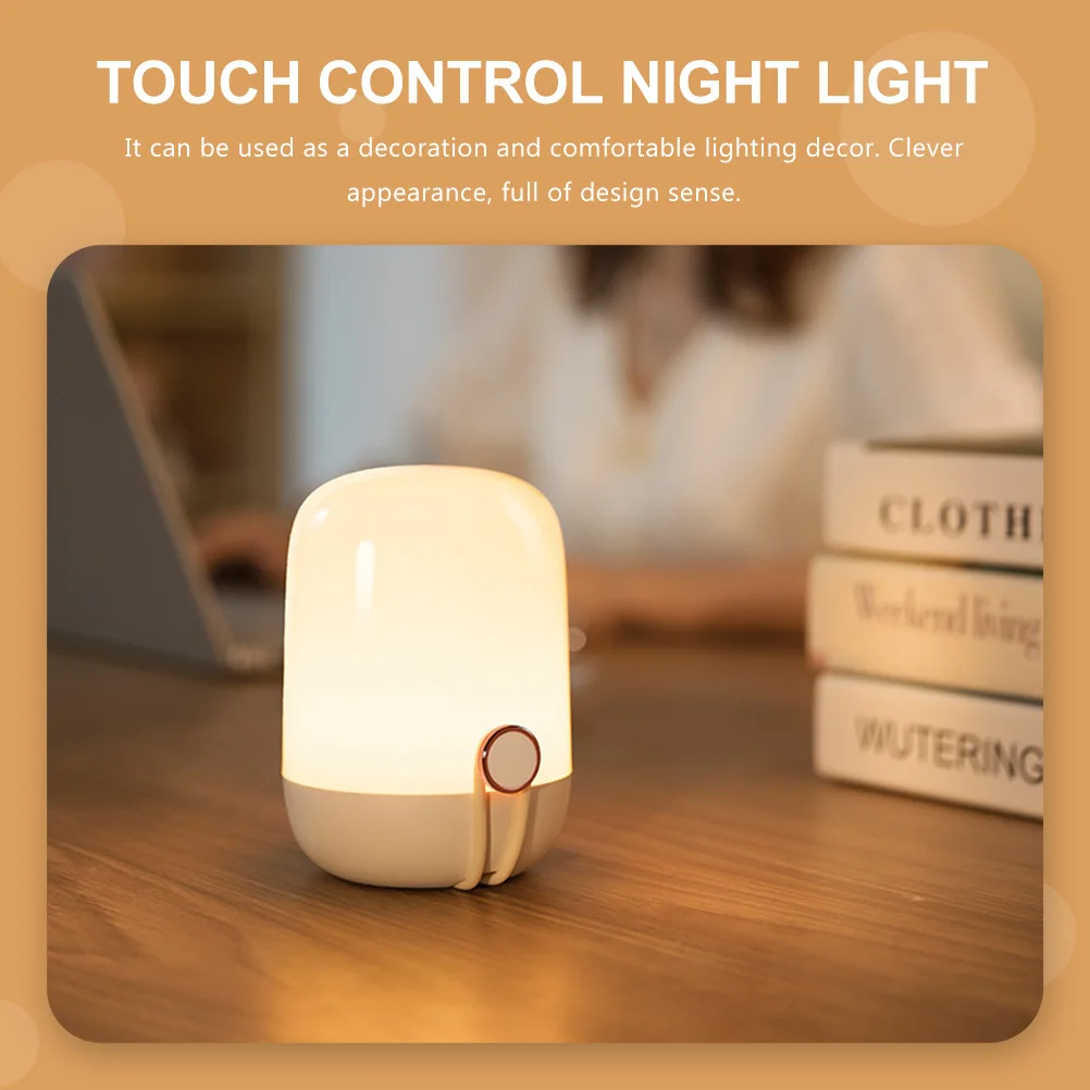 

1Set Small Touch Type Night Lamp Creative Desktop Light for Indoor Use Bedroom Study Room Warm LED Decorative Lighting Solution