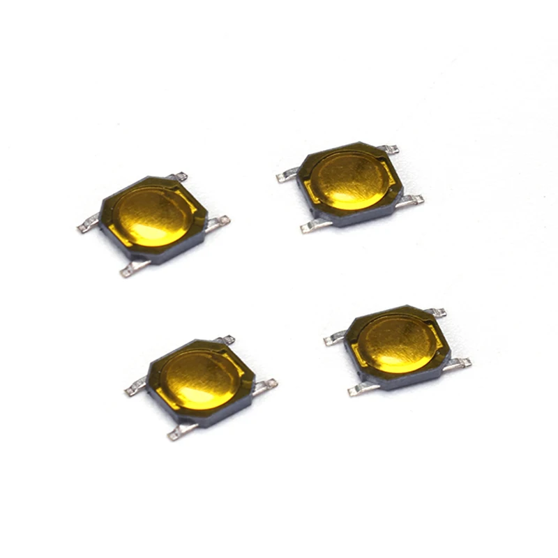 100 Stück 4x4x0,8mm SMT SMD Tact-Schalter, taktiler Membran-Druckknopf SPST-NO, wasserdicht für Mikrowellenherde – Detail 1