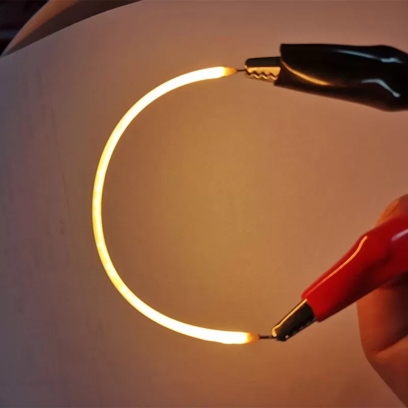 Diodo Soft Warm White 2200k Filamento Flexível Dc3v Bulb Led Filamento Acessórios de Iluminação Faça Você Mesmo Diodo Flexível Beads 130 mm