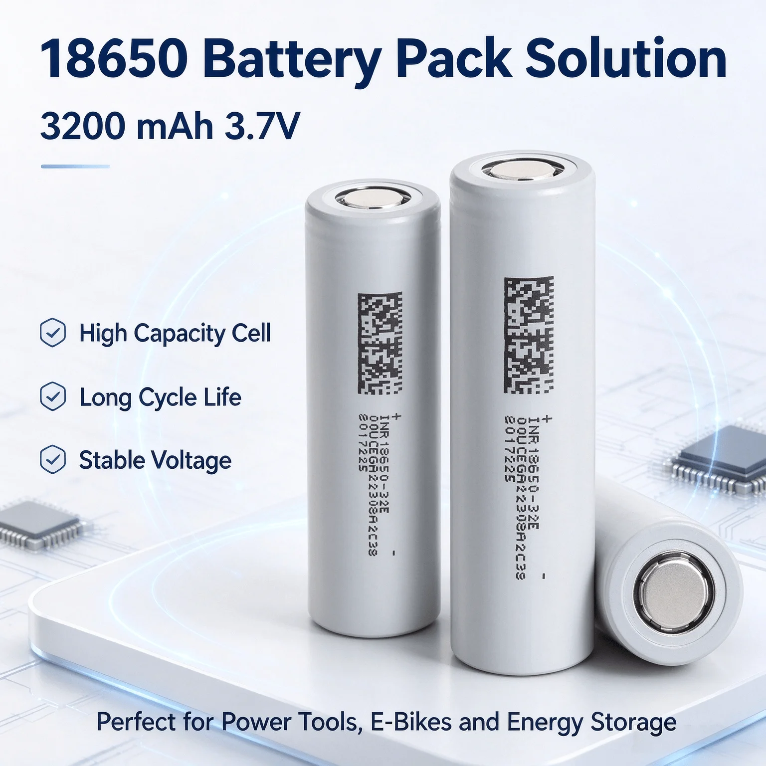 18650 Battery 3200mAh 3.7V 4-28pcs High Power High Energy Density Stable Performance Long Cycle Life Rechargeable Cell