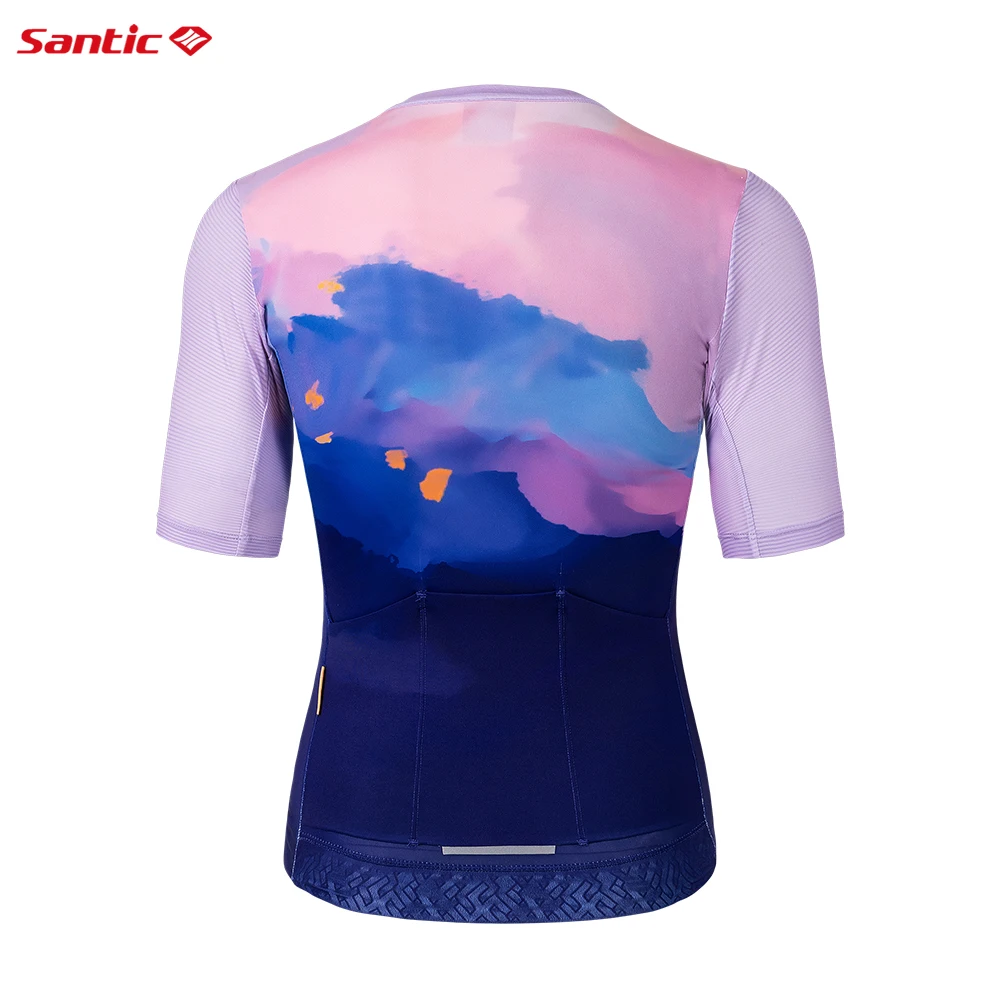 Santic Women\'s Cycling Jerseys Short Sleeved Summer Comfortable Anti-sweat Cycling Jerseys WL3C02222Z