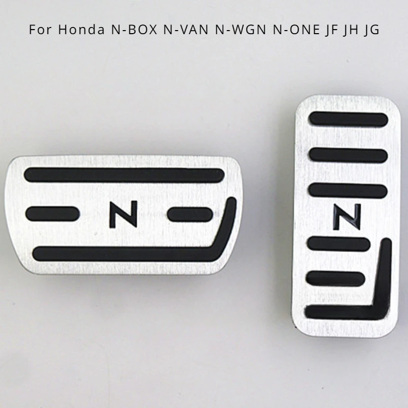 Black Gas Accelerator Pedal and Break Pedal Cover Non-Slip for Honda N-BOX N-VAN N-WGN N-ONE JF JH JG JJ Accessories