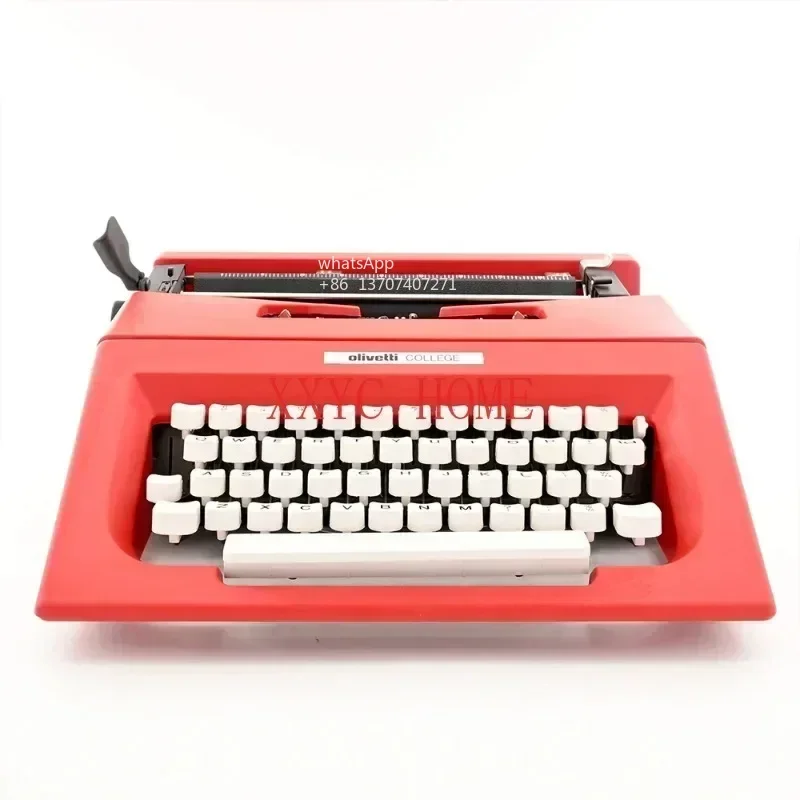 

Olivetti Old Mechanical Typewriter Middle and Ancient Things Normal Use Retro Collection Artistic Gift