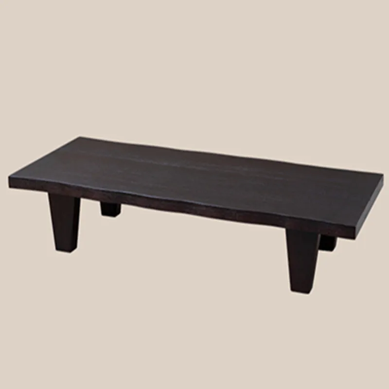c13-Japanese Wabi-Sabi Style Solid Wood Coffee Table - Nordic Simple Villa Center Tea Table | Designer B&B Home Furniture