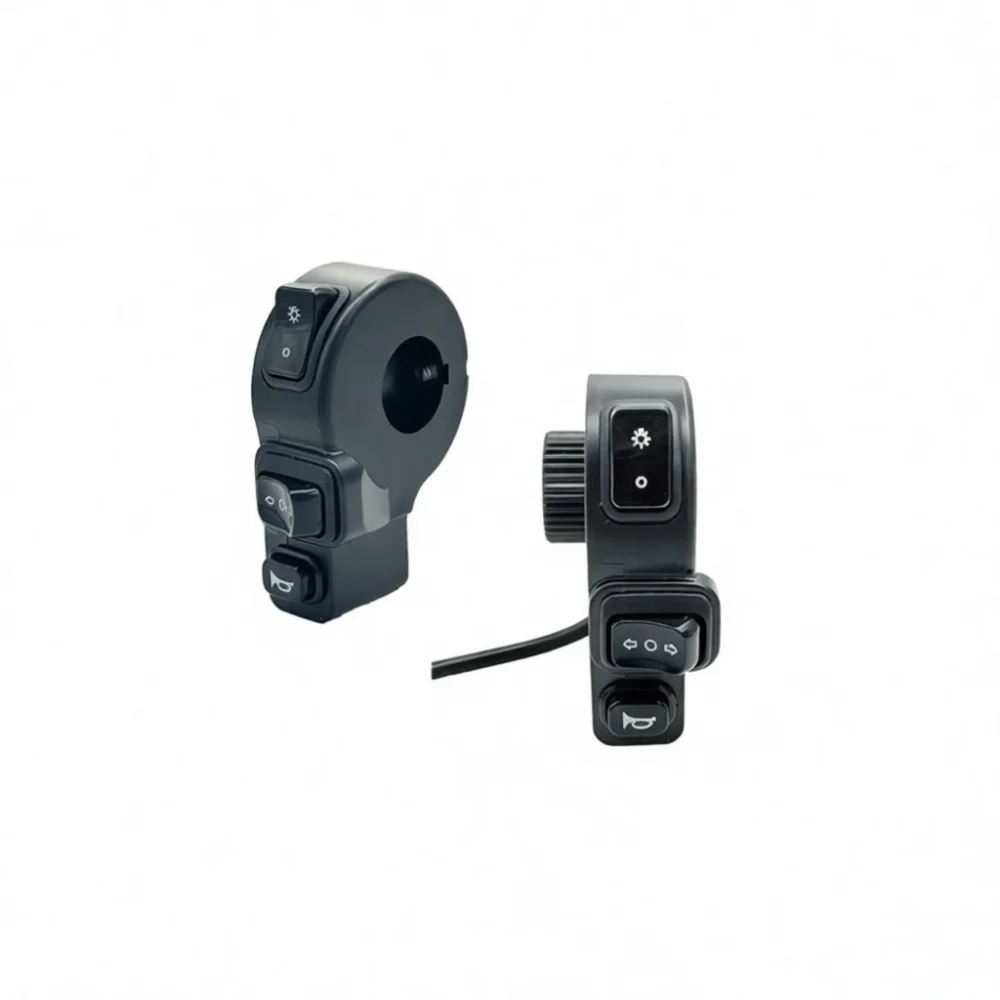 3 In 1 Electric Bicycle Switch Assembly Handlebar Mount Headlight Horn Turn Signal Control For E Scooter Refit Kit