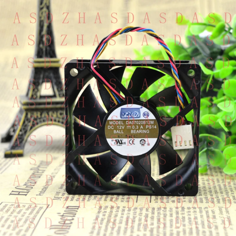 Z  for AVC 7020 12V 0.30A DA07020B12M 7cm 4-wire Industrial Cooling Fan