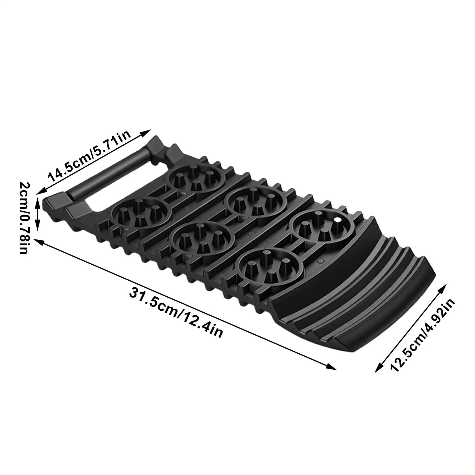 2pcs Car Tire Anti-skid Chains Traction Mat Board Recovery Tracks Snow Chain Shovel 31.5x14.5cm Off Road Accessories For Wheel