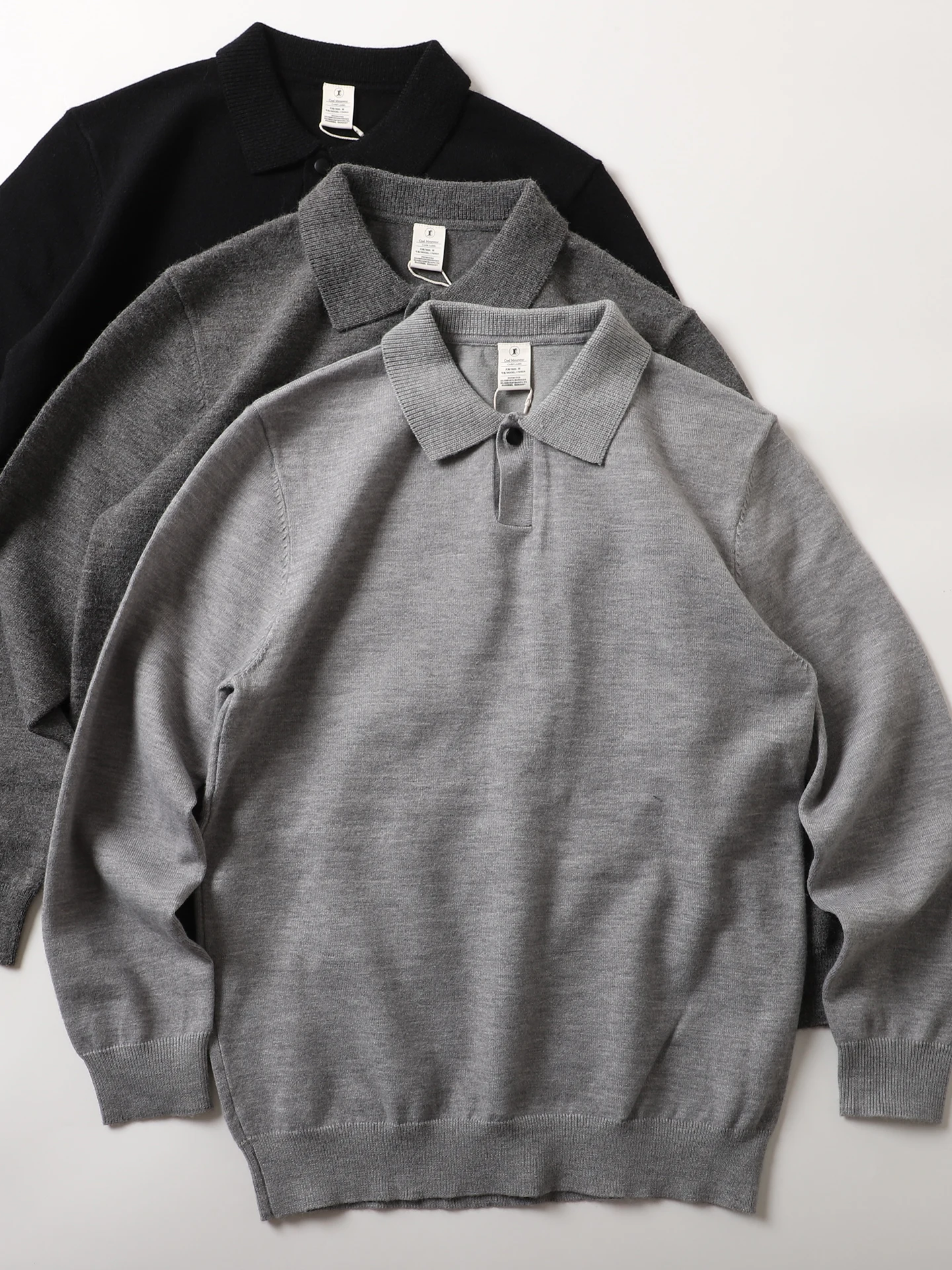 

Simple Commuter Japanese Sle Comfortable Skin-friendly Color Collared Hoodie Knitted Sweater Men Haome Casual Base...