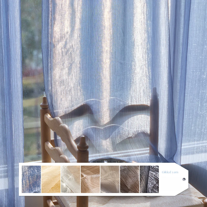 Peacock Sheer Embroidered Curtains Thin Tulle for Balcony  Light Filtering Sun Protection Dustproof for Living Room Bedroom
