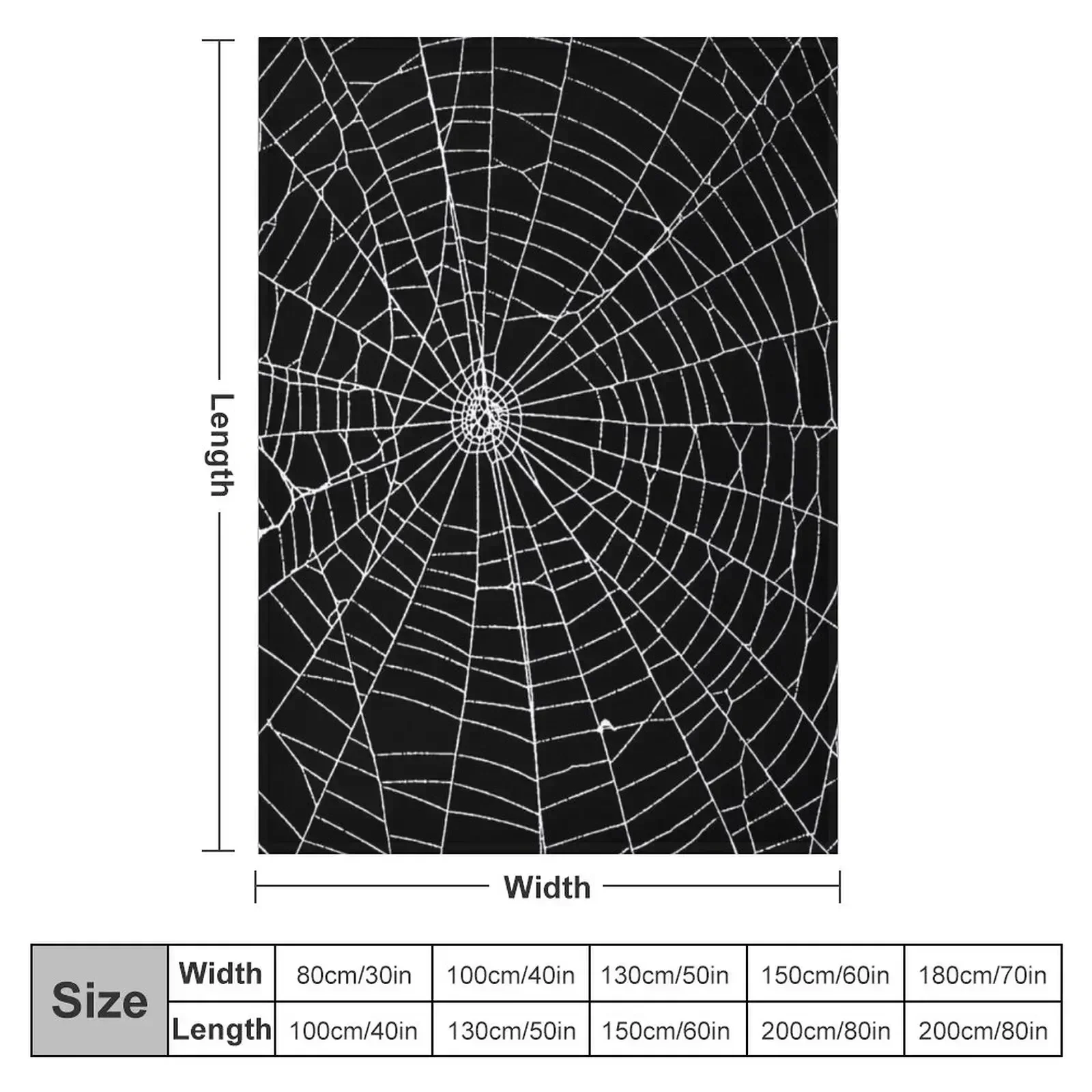 Spider Spider Web Throw Blanket Flannel Travel heavy to sleep Blankets