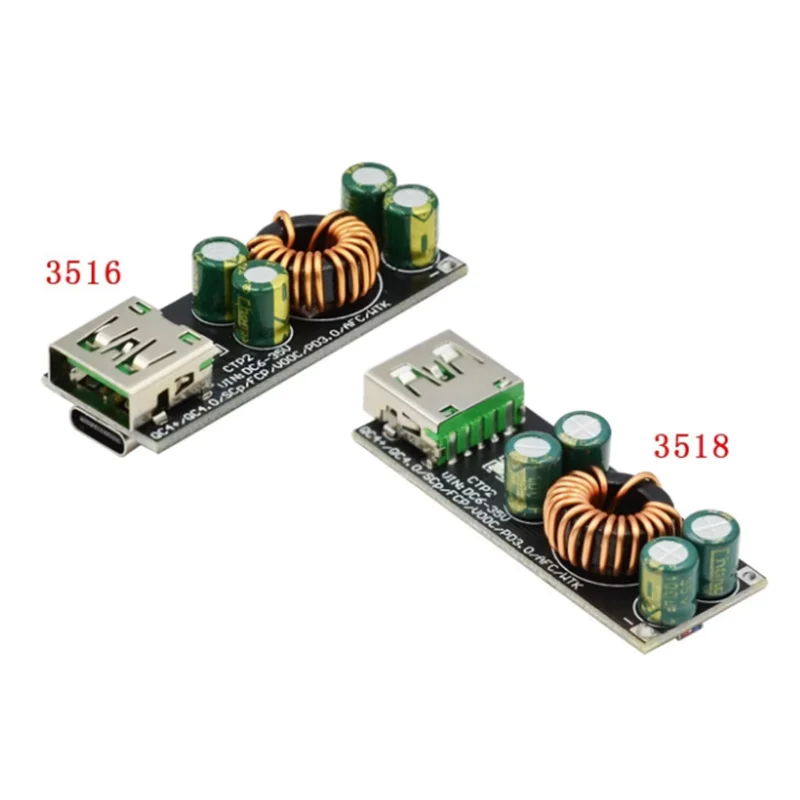 QC4.0 QC3.0 USB Type-C Mobile Phone Quick Charge Adapter 6 -35V Step Down Buck Boost Module for Huawei SCP/FCP Apple PD Qualcomm
