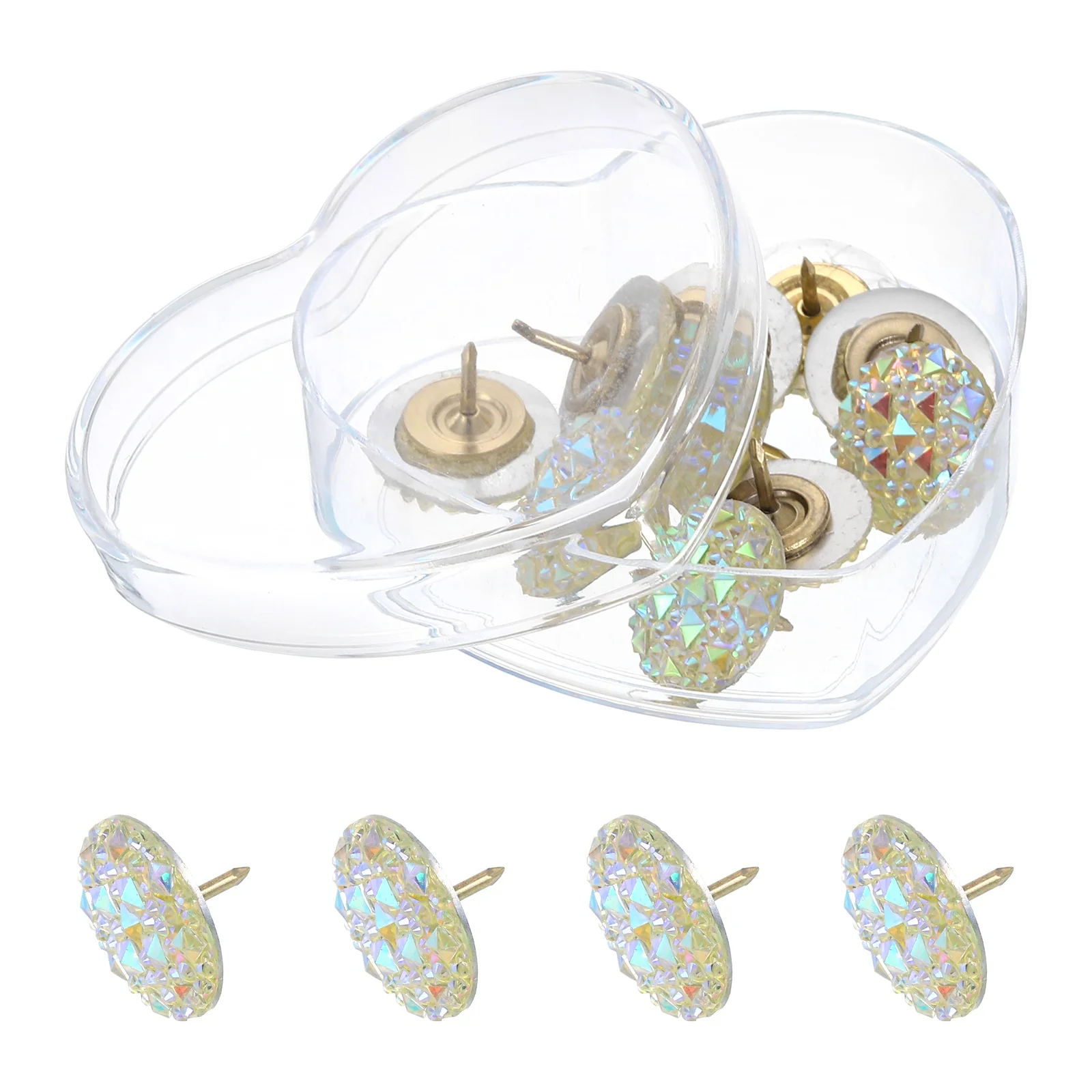 10-20 pièces punaises en strass diamant brillant punaises décoratives punaises de rembourrage pour panneau de liège tableau d'affichage tentures murales