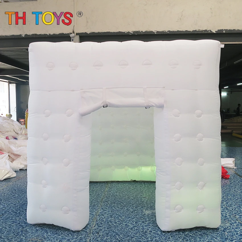 

free air shipping 10*10ft White inflatable photo booth cube tent selfie photo booth for event, cheap inflatable tents