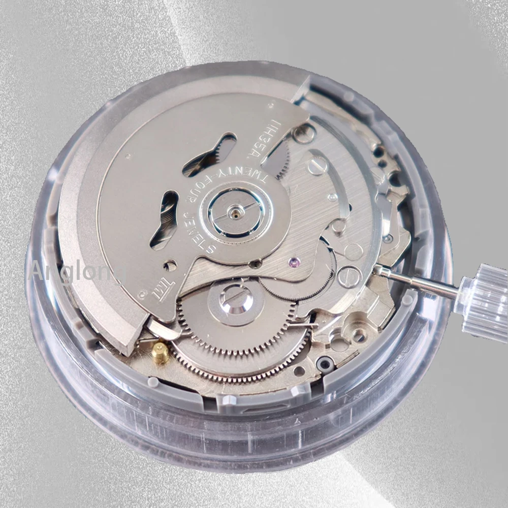 Japan Genuine NH35 Automatic Mechanical Movement High Accuracy 24 Jewels Mod Watch Replacement NH35A Date at 3:00