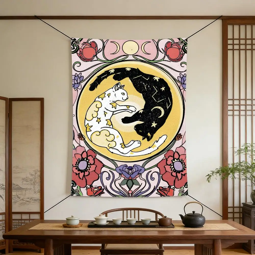 Game T-Tarot Flags Warm Home Flag 4 Grommets Wrinkle Free Indoor Outdoor