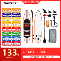 FunWater Cruise Inflatable Stand Up Paddle Board Ultra-Light Surf Sup Board Non-Slip Water Sport Paddling Board with Accessory