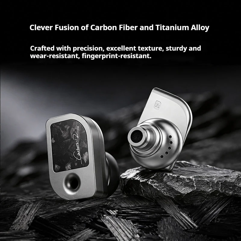 Fosi Audio Carbon12 In Ear Wired Hifi Earphone Dynamic Driver Human Audio Fever Music Earbud For Audiophile Music Lovers