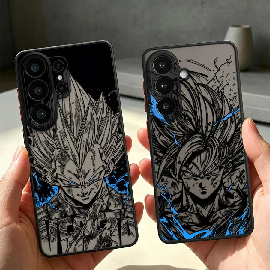 Case for Samsung Galaxy S26 S24 Plus S21 S23 FE Note 20 Ultra 10+ S22 S20 FE S25 Ultra Funda Back Phone Cover Anime Ball Goku