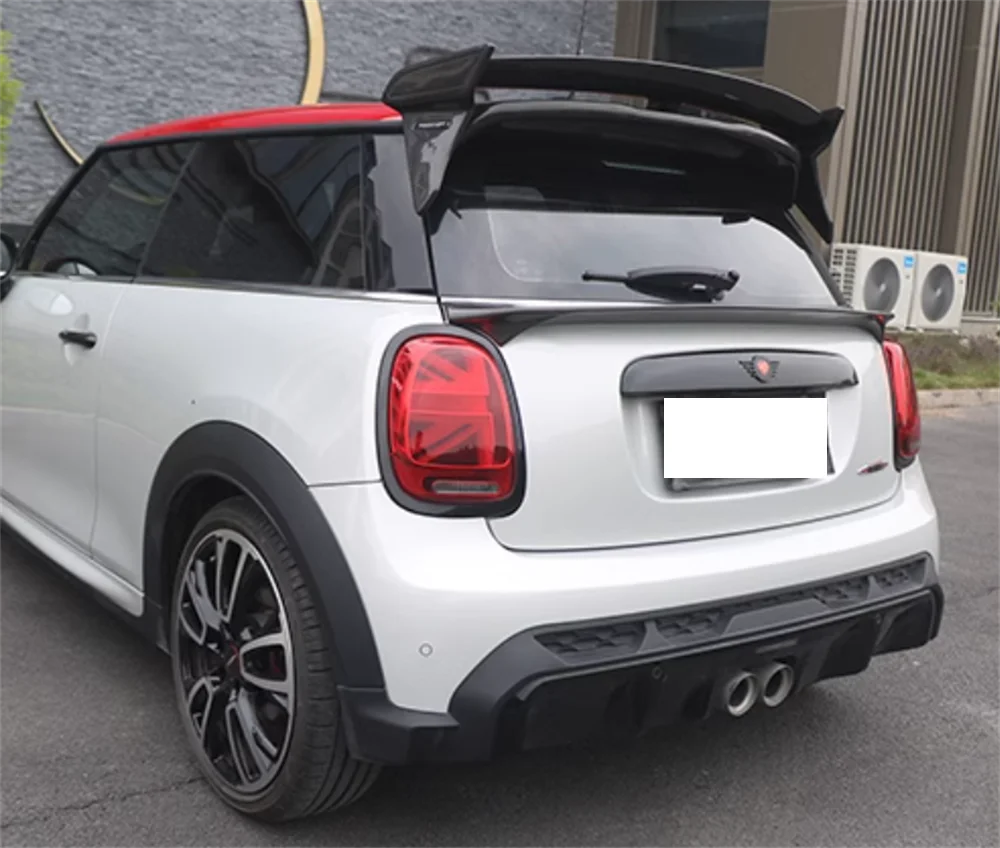 FOR MINI F56 COOPER/S/JCW  Rear Trunk Middle Spoiler Rear Trunk Boot  CARBON FIBER GLASS TRUNK SPOILER