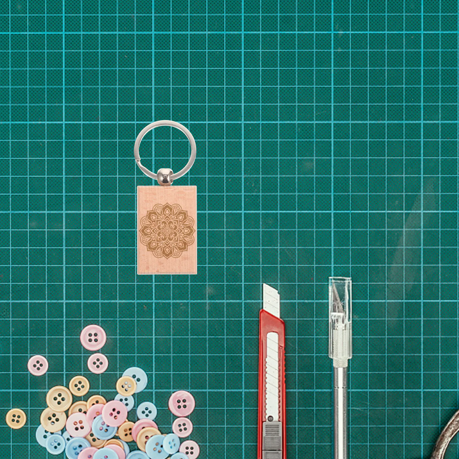 

30 шт. деревянных заготовок для брелоков из бука, заготовки для ключей своими руками, деревянные кольца для ключей, материалы для рукоделия, заготовки для брелоков в деревенском стиле для подарков, деревянные кольца для ключей