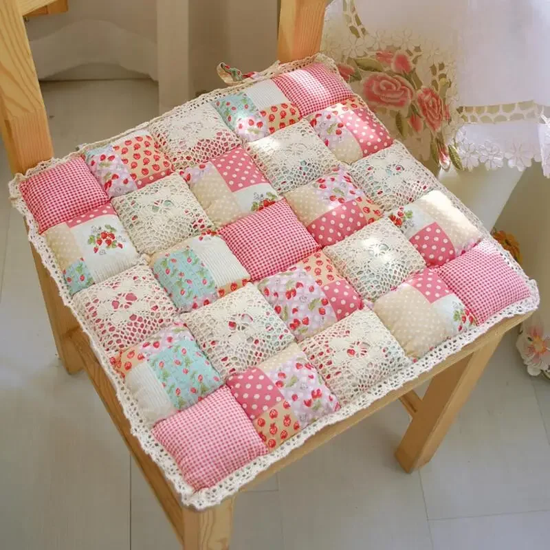 40X40 cm Fiore Stile Quadrato Cuscino del Sedile in Cotone Divano Tappetino per Auto Sedia da Cucina di Casa Sit Pad Tappetino Cuscini Decorazioni per la Casa