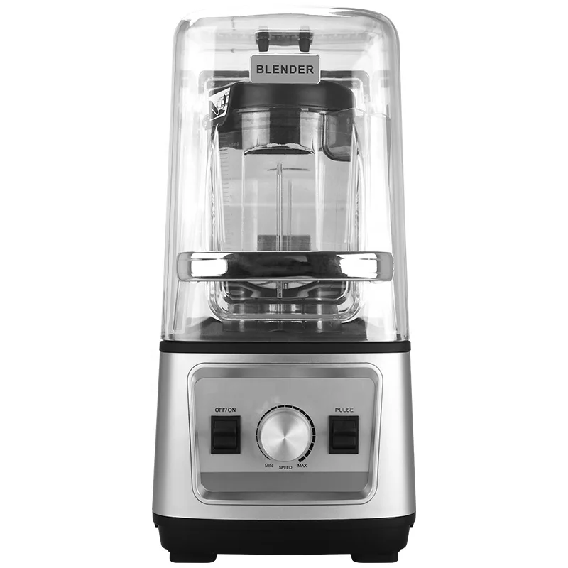 Commercial food mixer, tabletop mixer and grinder, fitted with a soundproof enclosure