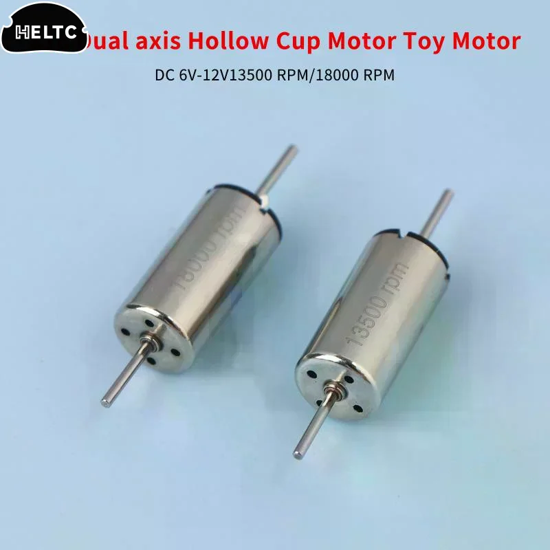 Tiny 816 Coreless Motor Dual Shaft DC 12V 13500RPM 18000RPM High Speed Strong Magnetic For RC Rail Train Drone Toy