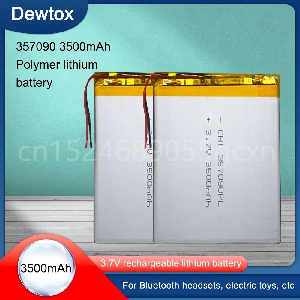 3.7V 3500mah 357090 Lithium Li-ion Rechargeable battery U25GT Tablet pc battery For Suo Lixin S18 7/8/9 inch tablet PC ICOO