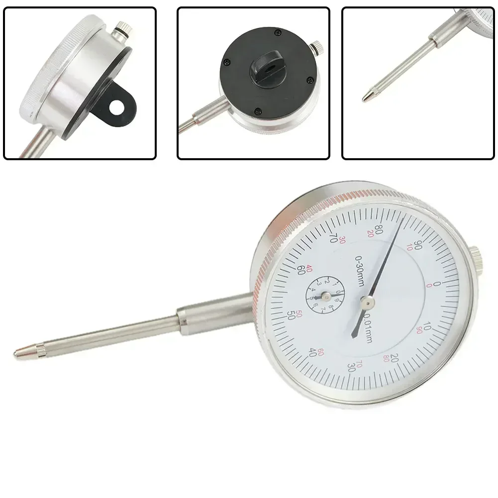 Precision Tool -0.01mm Comparator Dial Gauge Magnetic Stand Base Micrometer Measuring Hour Type Indicator Measurement Tool/