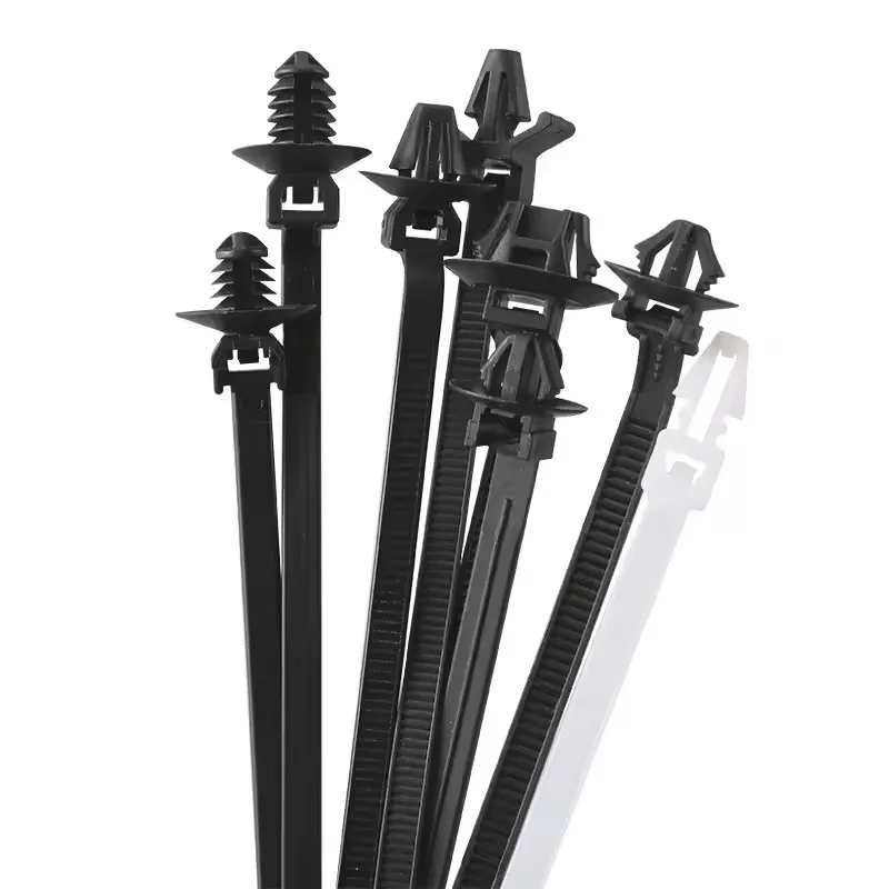 Picture 4: Nylon Car Cable Ties Threaded Head Automotive Wire Management Straps Self Locking Fasteners Universal Vehicle Organizer Quality