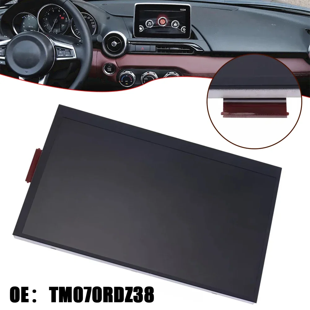 7 Inch Car Central Control Display for Mazda3 For CX3 For MX5 Black Color & Easy Installation OE Number TM070RDZ38