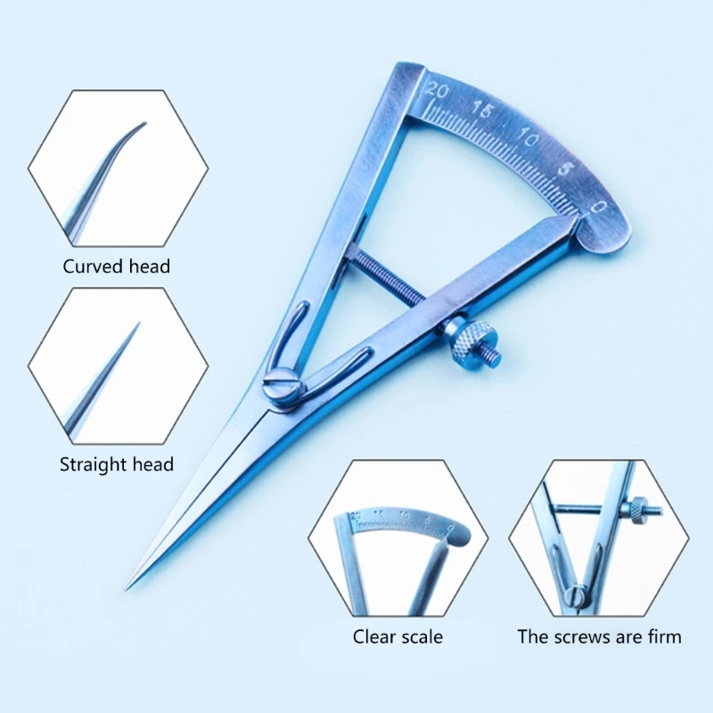 2cm Ophthalmic Veterinary-Caliper Double Eyelid Measuring-Caliper Eye Instrument