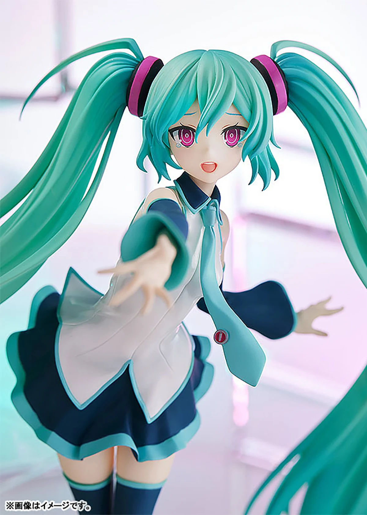 Original véritable Good Smile Company pré-peinté Pop Up Parade Vocaloid Hatsune Miku parce que vous êtes ici Ver. Figurine L H=240 mm