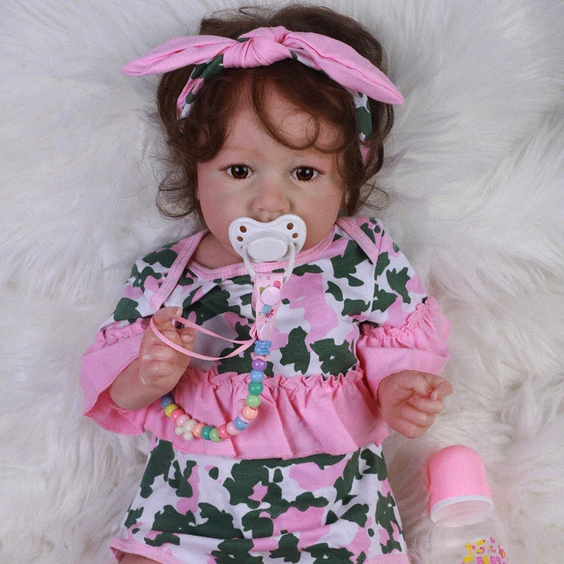 58CM Reborn Doll Cotton Baby Doll High Quality Hand Made Collectible Art Doll