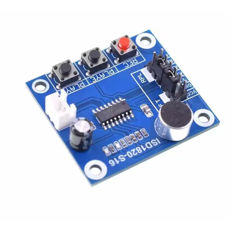 ISD1820 Audio Record Play Module Low Noise with Micro Speaker Durable Circuit Board for  Electronic Project Use