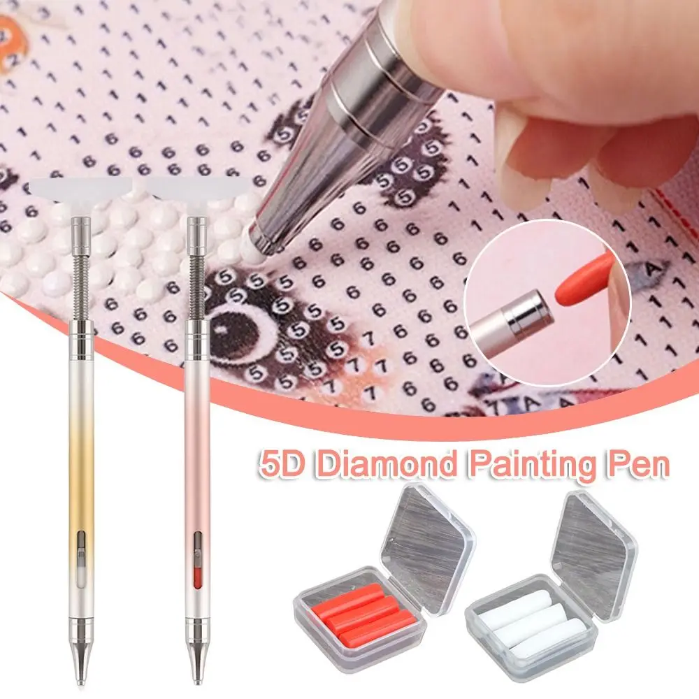 

DIY ремесло 5D алмазная ручка для рисования вышивка поворотный механизм многоразовая восковая ручка эргономичная ручка многоразовые восковые ручки-сверла
