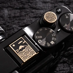 Fujisan Sakura Camera Shutter Button Camera Hot Shoe Cover For Fuji XM5 XT5 X100VI Sony A6700 Nikon ZF Z8 ZFC Panasonic Lumix S9