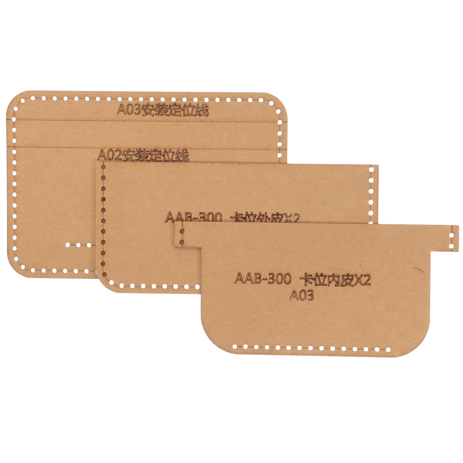 

1Set Wallet Card Bag Template Stencils Patterns DIY Wallet Tools Classic Style Easy for Beginners Professionals