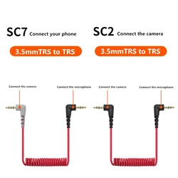 Replacement 3.5mm TRS to 3.5mm TRRS Adapter Cable for RODE SC7 SC2 By Video MIC Wireless GO