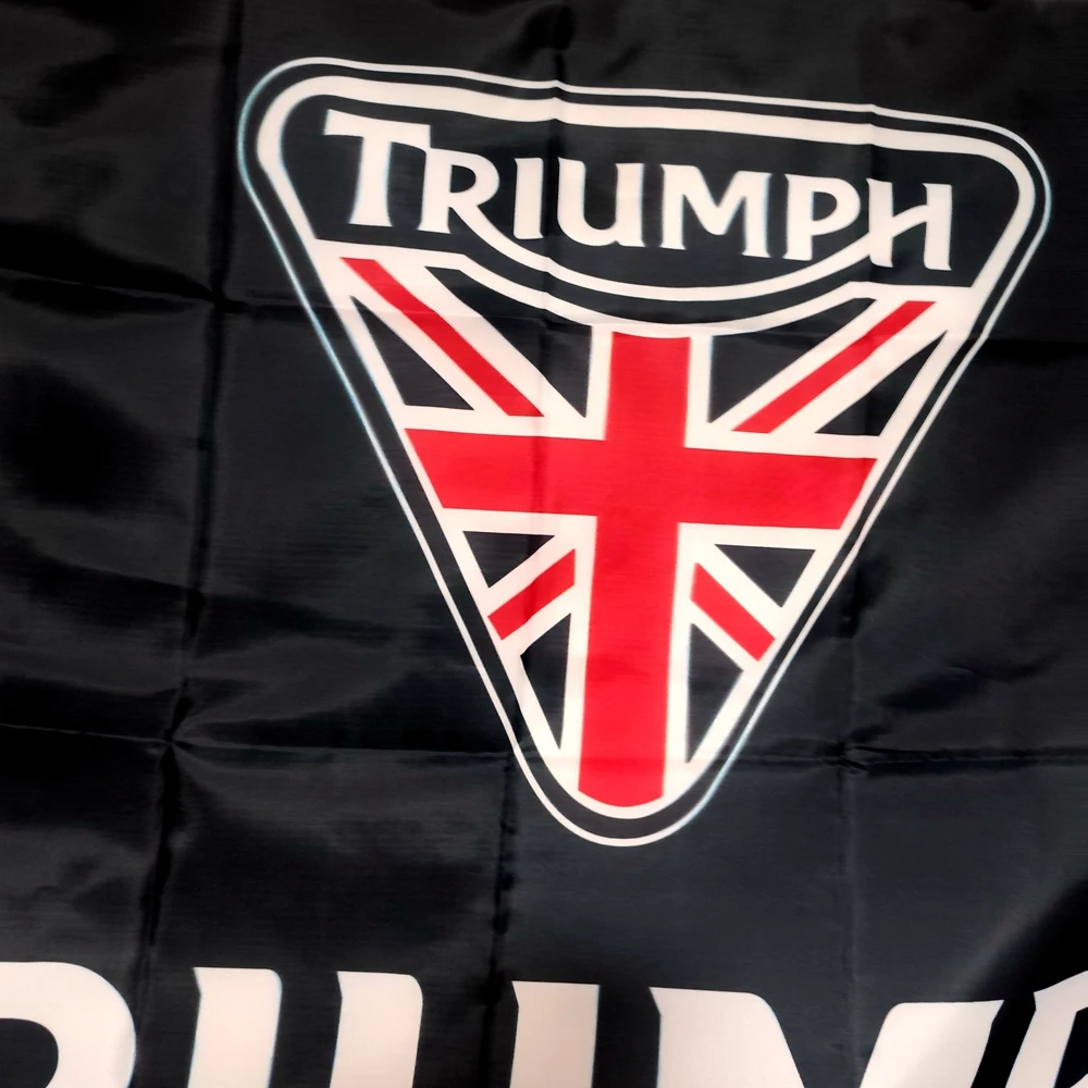 Racing Motorcycle Flag, Triumph Banner, Indoor and Outdoor for Celebration, 90x150cm, Polyester Hanging