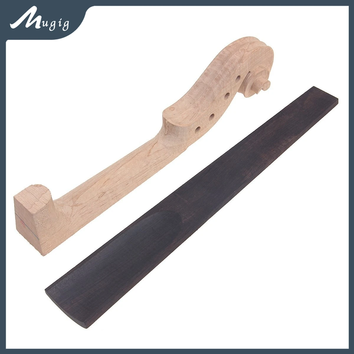 

Unfinished 4/4 Violin Neck With Ebony Fingerboard Fiddle Accessories For Handmade DIY Violin Build Making Repair Replacment SET