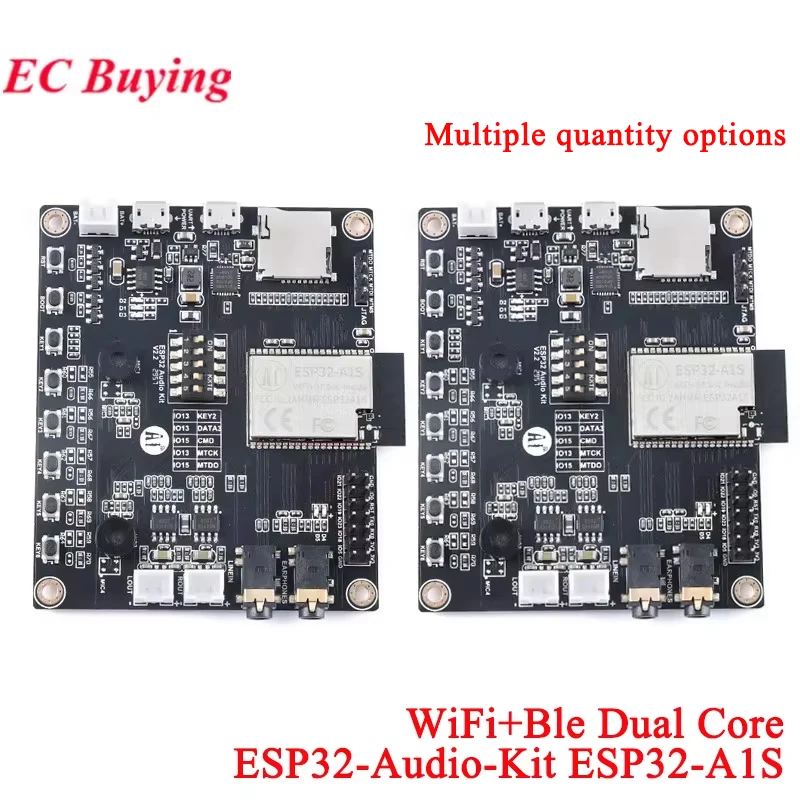 5Pcs/1pc ESP32-Audio-Kit ESP32 Audio Development Board ESP32-Aduio-Kit Module Dual-core ESP32-A1S 8M 64MB PSRAM Serial to WiFi
