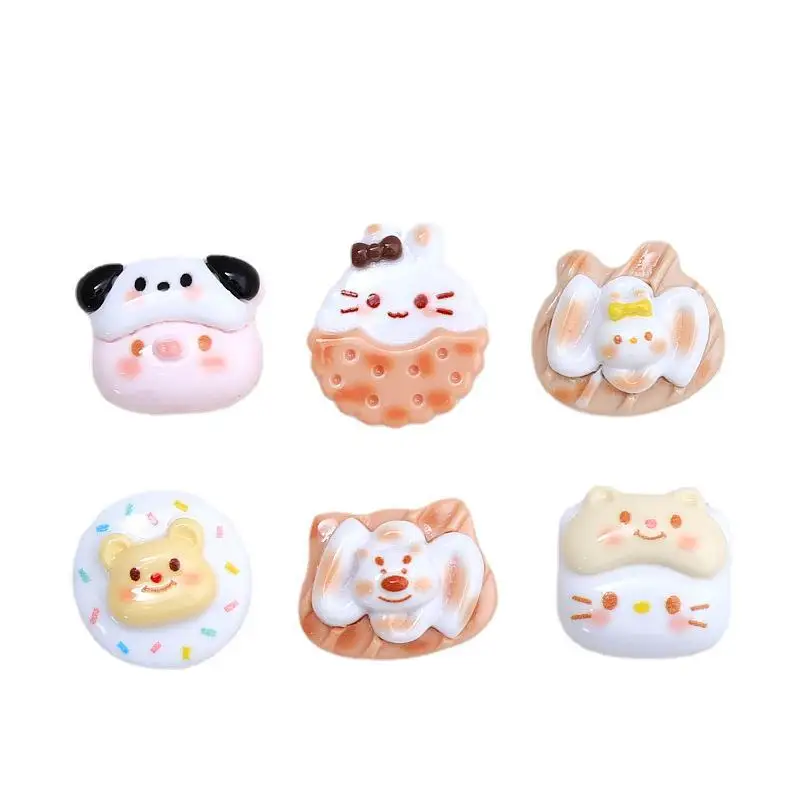 10-20pcs New Sanrios Kuromi Accessories Kitty Pochacco Melody Cinnamoroll Pompompurin Sandwich Cookies Series Kawaii Anime Gifts