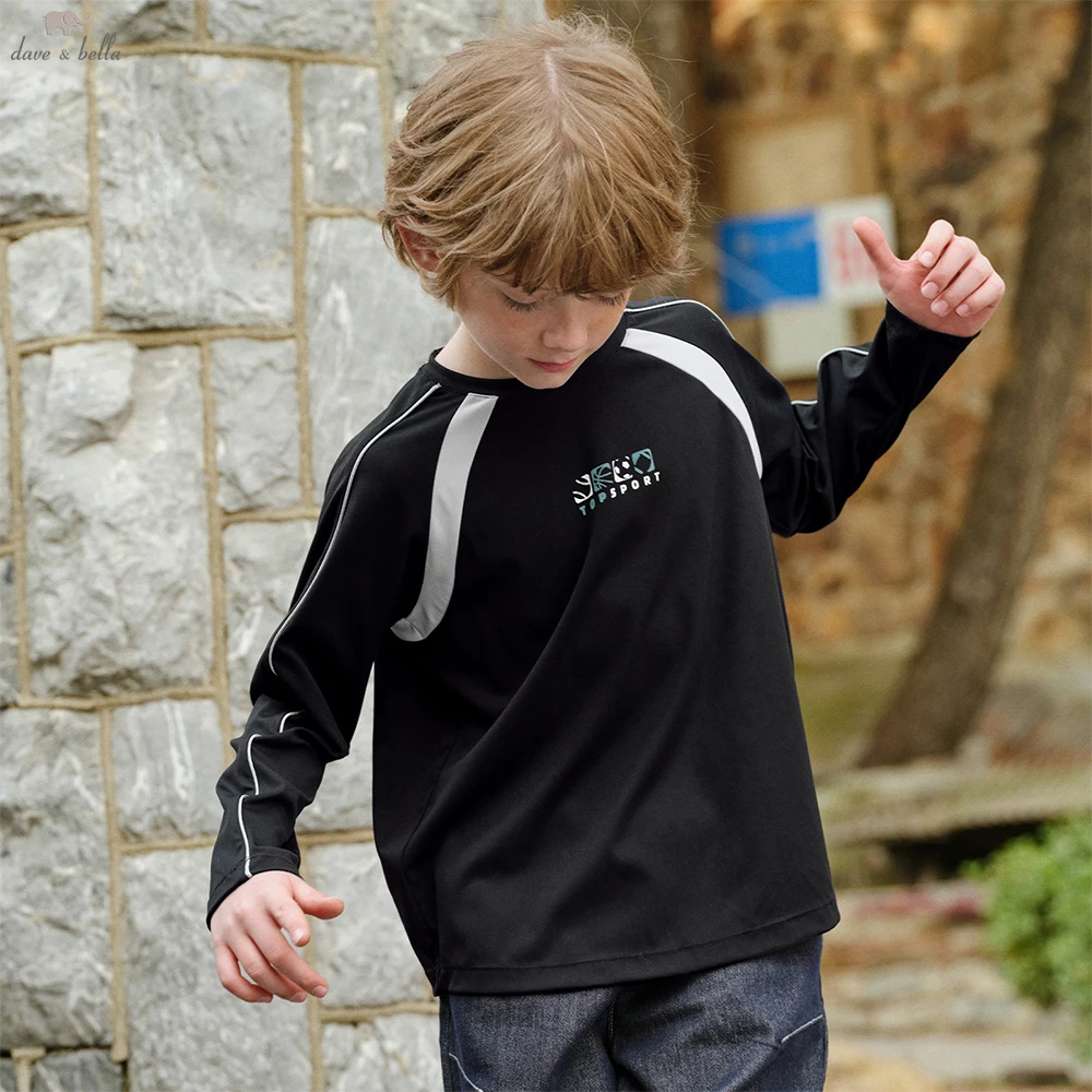 

Dave Bella Boys Long Sleeve T-Shirt Kids Letter Autumn Spring Quick-dry T-shirt Tops Baby Casual Outdoor Clothes DK1260948