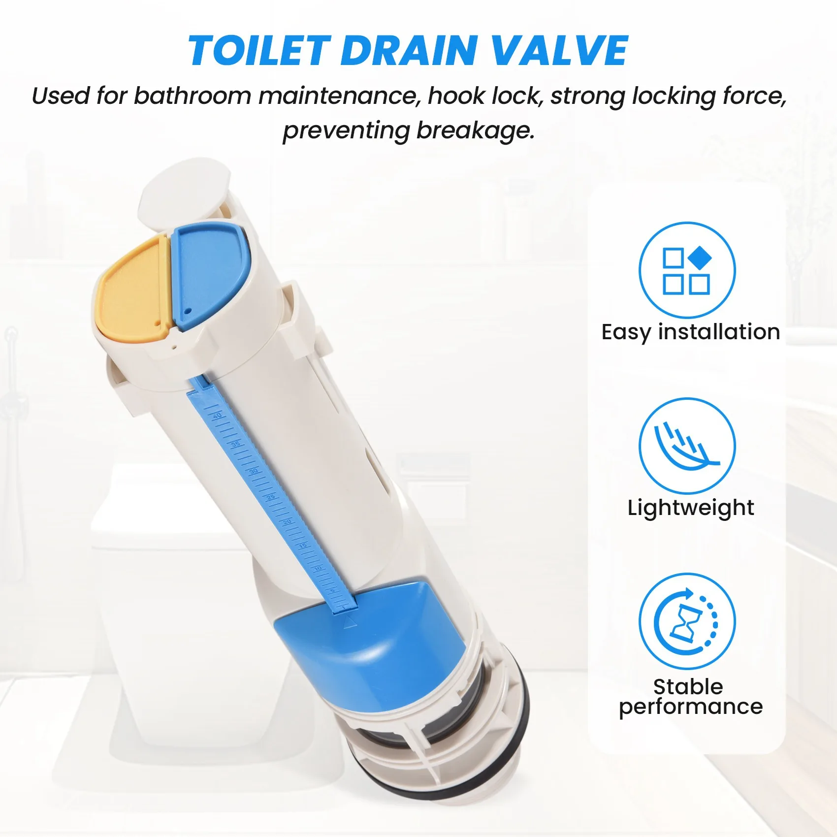 

Клапан слива для унитаза ABZS 3X с двумя кнопками, двухрежимный клапан подачи воды, аксессуары для бачка унитаза