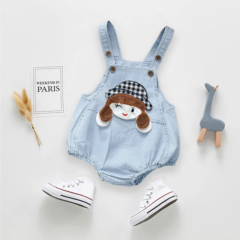 

IENENS Kids Baby Jumper Boys Girls Clothes Pants Denim Shorts Jeans Overalls Toddler Infant Jumpsuits Newborn Clothing Trousers