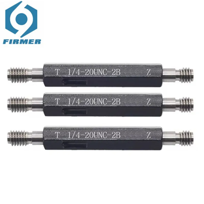 Threaded Plug Gauges USA UNC 2B Internal Thread Test Teeth 5 Pieces Aluminium Tube Material Handle Surface Plating