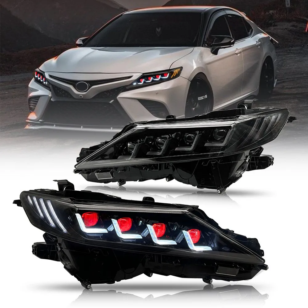 Car Front Headlight Headlamp for Toyota Camry 2018-2022 US European version Daytime Running Light Turn signal