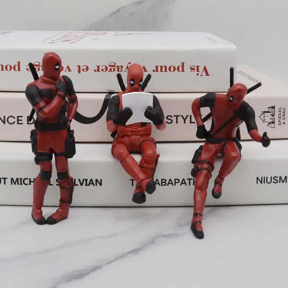 Figurka Deadpool z anime, hit sprzedaży 2025, ozdoba do wnętrza samochodu, zawieszka, model, mini lalka, zabawka dla dzieci, prezent