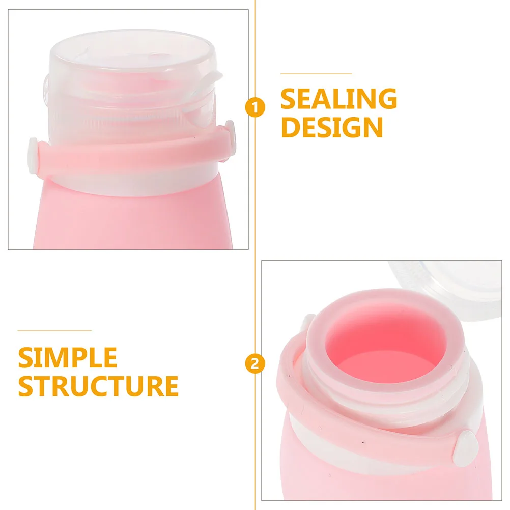 

5pcs Bottles 30ml Silicone Shampoo Lotion Travel Shampoo Bottles Container Portable Leak Proof Reusable Toiletries Storage